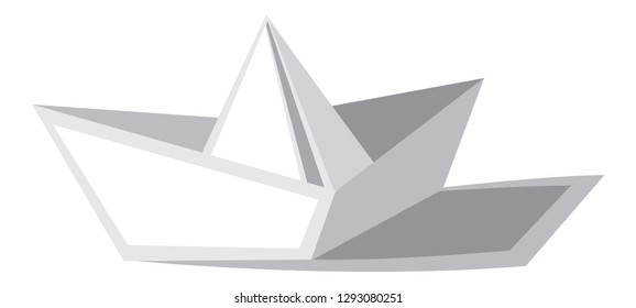Paper boat floating