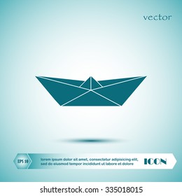 paper boat icon