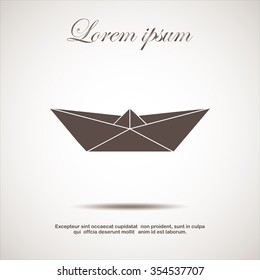 paper boat icon
