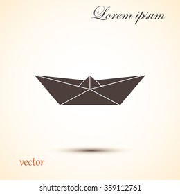 paper boat icon