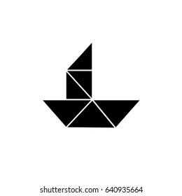 Paper boat icon