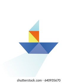 Paper boat icon