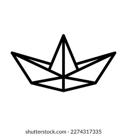 Paper Boat Icon Design For Personal And Commercial Use