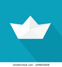 paper boat icon- vector illustration