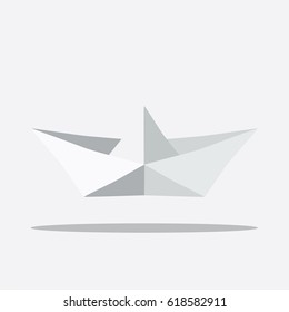 Paper boat icon, vector illustration design. Transport objects.