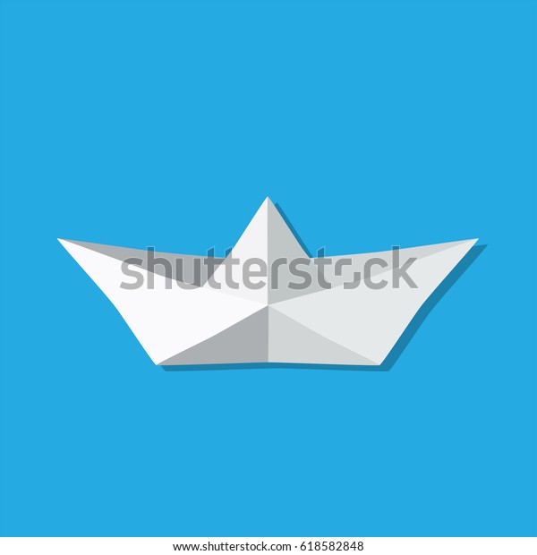 Paper boat icon, vector illustration design.\
Transport objects.