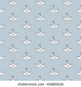 Paper boat illustration.
