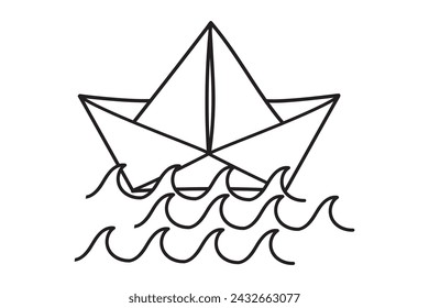 Barco de papel, silueta del barco, costa, clipart, amante del océano, archivo de corte láser de vinilo, bricolaje, barco marítimo, paquete de marinería, plantilla, barco, oficina clipart, juguetes, niños clipart, juguete clipart,