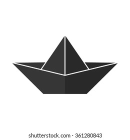 paper boat -  vector icon