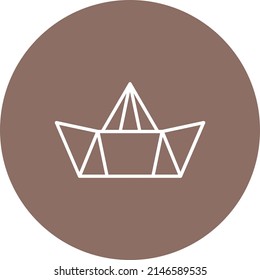 Vektorsymbol von Paper Boat. Kann für Druck-, Mobil- und Web-Anwendungen verwendet werden.