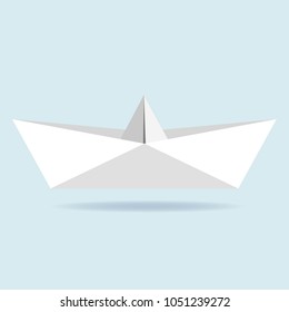 paper boat - vector icon, flat design