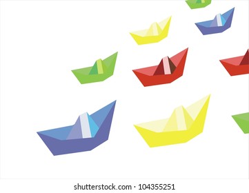 Paper boats