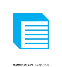 Paper Book Data Document Business Company Vector Logo Design
