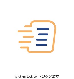 Paper, book design logo template.