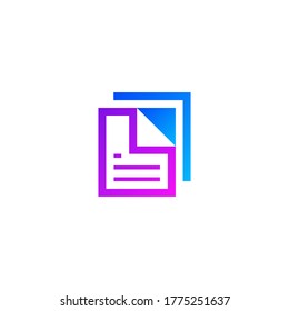 paper and book for ebook logo design