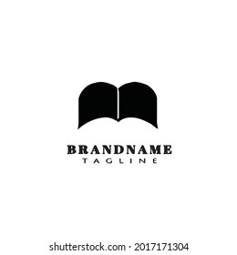 paper book logo icon design template modern vector illustration