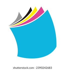 paper book logo icon template 1