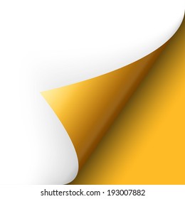 Paper - bottom corner - yellow