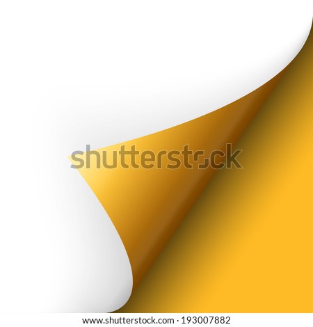 Paper - bottom corner - yellow