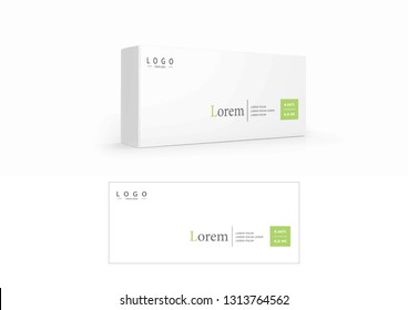 
Paper box design with mockup

