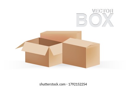 Paper box paper envelope vector background illustration
