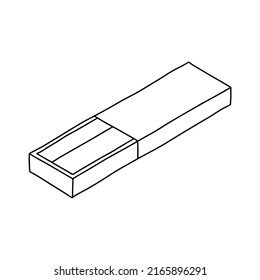 Paper box mockup. Vector illustration. Empty cardboard container template.