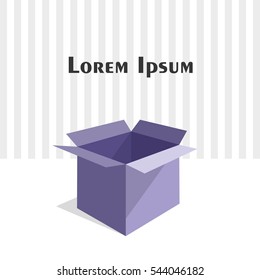 Paper Box. Vector Illustration