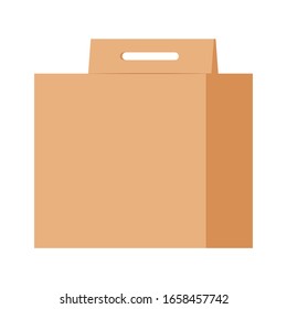 Vector de caja de papel. Cuadro de papel sobre fondo blanco.
