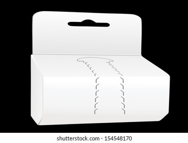  paper boxes  on black background