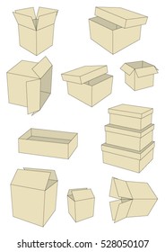 Paper boxes for transportation and gifts