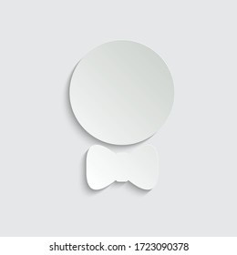paper boy icon, man icon vector