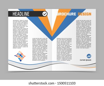 Folleto de papel o diseño de banner web. Ilustración del vector