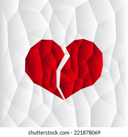 Paper broken heart