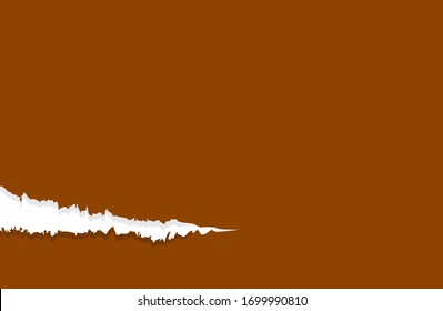 paper brown with tear marks for banner copy space, paper rip torn brown for background, paper with edge tear, sheet paper card rip for advertising message text, brown notepaper memo torn texture