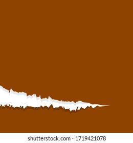 paper brown with tear marks for banner copy space, paper rip torn brown for background, paper with edge tear, sheet paper card rip for advertising message text, brown notepaper memo torn texture