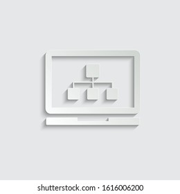 paper  browser icon. Webpage icon/ internet icon
