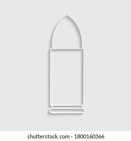 paper Bullet icon -  vector symbol logo