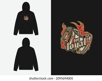 paper burn iollustrations for hoodie design