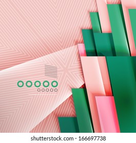 Paper business stripes abstract geometric background for templates, technology, presentation, banner, layout