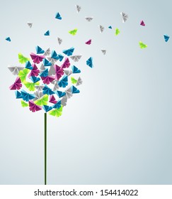 Paper butterflies