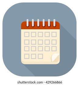 Paper calendar displaying days.
Vector illustration of a Calendar internet icon.
Calendar internet Icon.
