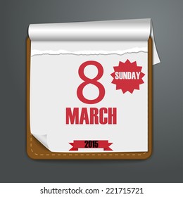 Paper calender design background, vector illustration