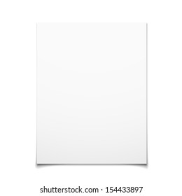 Paper Card Isolated On White Background