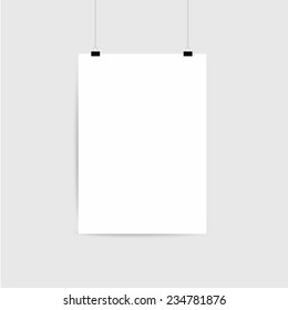 Paper card on a gray background