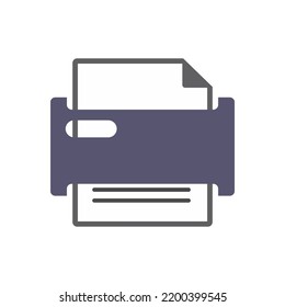 paper card printing icon design