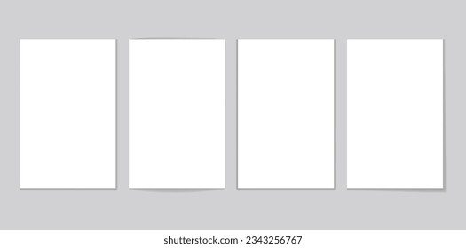 Abstraktes Konzept für weißes Plakat aus Papierkarton. Vektorgrafik-Design-Illustration