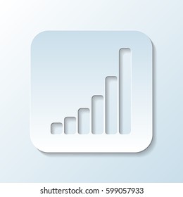Paper Carved  Simbol of Growth   - Vector Illustration