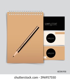 Paper, catalog, magazines, book mock up. Vector illustration.