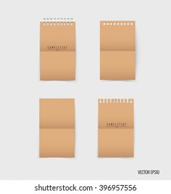 Papel, catálogo, revistas, libro burlándose. Ilustración vectorial.