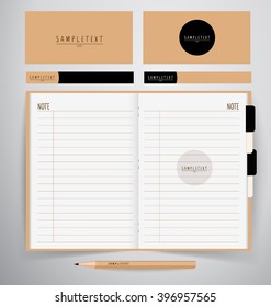 Paper, catalog, magazines, book mock up. Vector illustration.